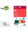 LAPICES DE COLORES LIDERPAPEL CAJA DE 18 COLORES