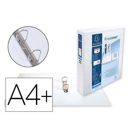 CARPETA EXACOMPTA CANGURO 2 ANILLAS 40 MM DIN A4+ CARTON FORRADO PO...