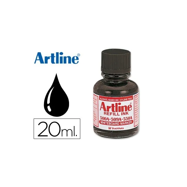 TINTA ARTLINE NEGRO PARA ROTULADOR PIZARRA BLANCA 500-A FRASCO DE 2...