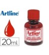 TINTA ARTLINE ROJO PARA ROTULADOR PIZARRA BLANCA 500-A FRASCO DE 20 ML