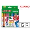 ROTULADOR ALPINO MAXI -CAJA DE 12 COLORES