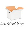 CAJA PARA EMBALAR Q-CONNECT BLANCA CON ASAS DOBLE CANAL 450X280 MM