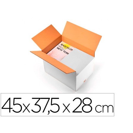 CAJA PARA EMBALAR Q-CONNECT BLANCA REGULABLE EN ALTURA DOBLE CANAL ...