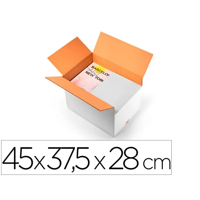 CAJA PARA EMBALAR Q-CONNECT BLANCA REGULABLE EN ALTURA DOBLE CANAL ...