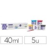 TEMPERA LIDERPAPEL ESCOLAR 40 ML 5 COLORES SURTIDOS + PINCEL