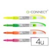 ROTULADOR Q-CONNECT FLUORESCENTE PUNTA BISELADA TINTA LIQUIDA BOLSA...