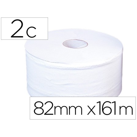 PAPEL HIGIENICO JUMBO 2/C BLANCO-MANDRIL DE 62,5 MM -PARA DISPENSAD...