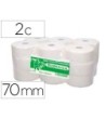 PAPEL HIGIENICO JUMBO 2/C CELULOSA BLANCA MANDRIL 70 MM PARA DISPEN...