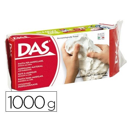 PASTA DAS BLANCA PARA MODELAR SECA SIN COCCION 1000 GR