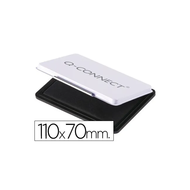 TAMPON Q-CONNECT Nº 2 NEGRO 110X70 MM