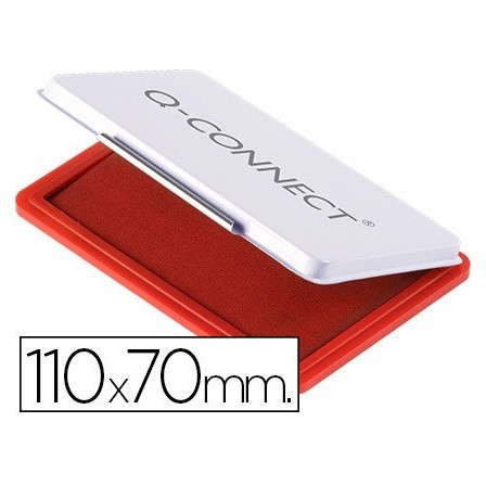 TAMPON Q-CONNECT N.2 110X70 MM ROJO