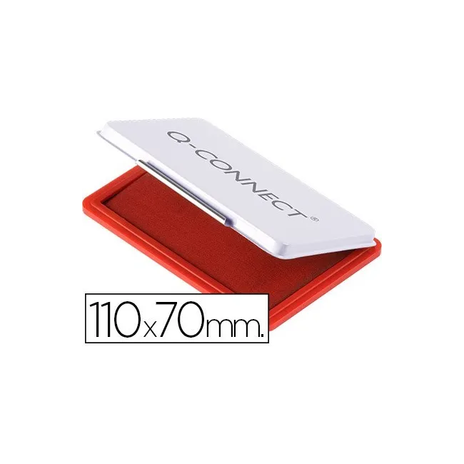 TAMPON Q-CONNECT N.2 110X70 MM ROJO