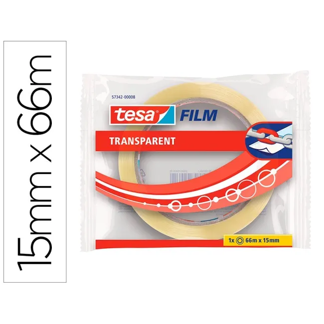 CINTA ADHESIVA TESA PRACTIC 66 MT X 15 MM