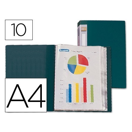 CARPETA LIDERPAPEL PERSONALIZA 31703 10 FUNDAS POLIPROPILENO DIN A4...