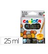 TEMPERA ESCOLAR CARIOCA METALLIC BOTE 25 ML CAJA DE 6 COLORES SURTIDOS