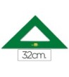ESCUADRA LIDERPAPEL 32 CM ACRILICO VERDE