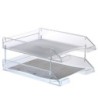 BANDEJA SOBREMESA ARCHIVO 2000 PLASTICO TRANSPARENTE CRISTAL 340X26...