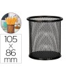 CUBILETE PORTALAPICES Q-CONNECT METAL REJILLA NEGRO -MEDIDA DIAMETR...