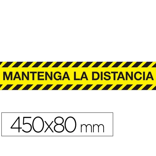 CINTA ADHESIVA DE SEÑALIZACION MANTENGA LA DISTANCIA DE SEGURIDAD P...