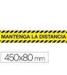 CINTA ADHESIVA DE SEÑALIZACION MANTENGA LA DISTANCIA DE SEGURIDAD P...
