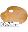PALETA MADERA LIDERCOLOR OVALADA TAMAÑO 20X30 CM GROSOR 0,3 CM ZURDOS