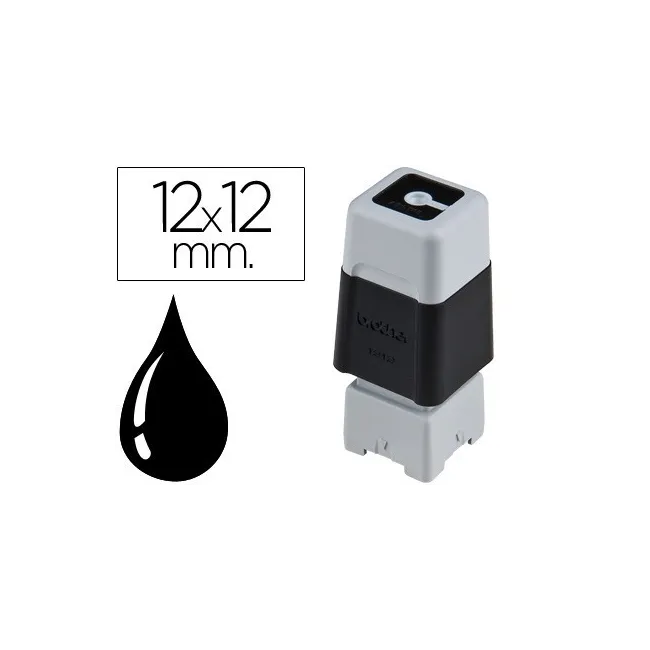 SELLO AUTOMATICO BROTHER 12 MM X 12 MM NEGRO