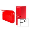 CAJA ARCHIVO DEFINITIVO PLASTICO LIDERPAPEL ROJO TAMAÑO 36X26X10 CM