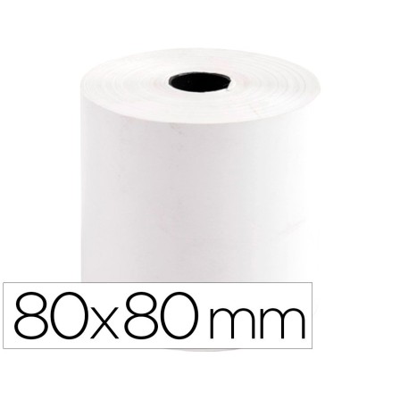 ROLLO SUMADORA TERMICO Q-CONNECT 80 MM ANCHO X 80 MM DIAMETRO