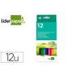 LAPICES DE COLORES ACUARELABLES LIDERPAPEL CAJA DE 12 COLORES