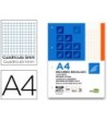BLOC ENCOLADO LIDERPAPEL CUADRO 5MM NARANJA A4 NATURAL 100 HOJAS 70...