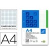 BLOC ENCOLADO LIDERPAPEL CUADRO 5MM VERDE A4 NATURAL 100 HOJAS 70 G/M2