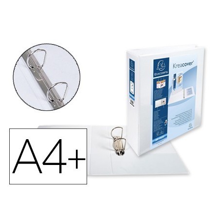 CARPETA EXACOMPTA CANGURO 2 ANILLAS 50 MM DIN A4+ CARTON FORRADO PO...