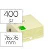 BLOC DE NOTAS ADHESIVAS QUITA Y PON Q-CONNECT 75X75 MM AMARILLO CON...