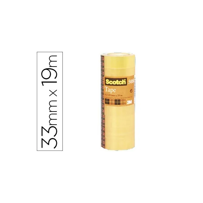CINTA ADHESIVA SCOTCH ACORDEONPACK 8 508 19X33 MM