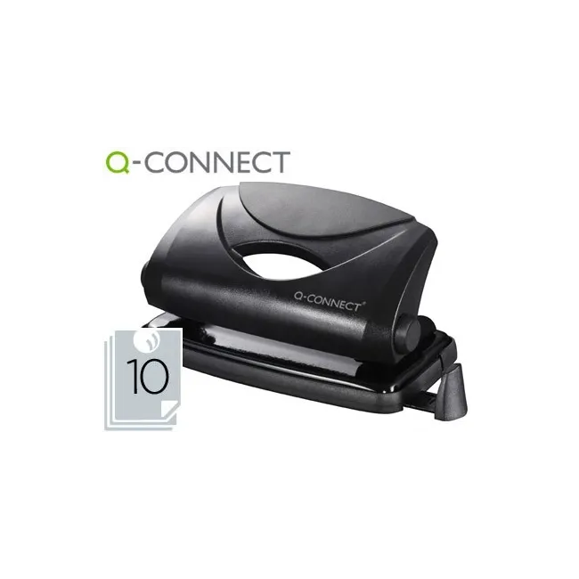 TALADRADOR Q-CONNECT KF01233 NEGRO -ABERTURA 1 MM -CAPACIDAD 10 HOJAS
