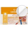 BLOC DIBUJO BASIK CANSON DIN A4+ ESPIRAL 23 X 32.5 CM -20 HOJAS MIC...