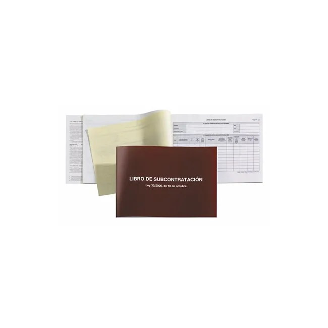 LIBRO SUBCONTRATACION GALLEGO MIQUELRIUS FOLIO NATURAL JUEGO DE 10 ...