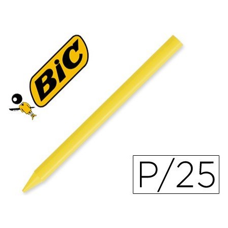 LAPICES PLASTIDECOR UNICOLOR AMARILLO-04 CAJA CON 25 LAPICES