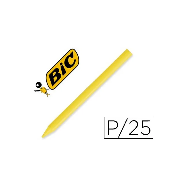 LAPICES PLASTIDECOR UNICOLOR AMARILLO-04 CAJA CON 25 LAPICES