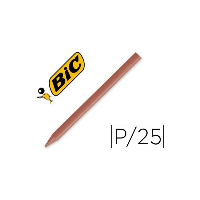 LAPICES PLASTIDECOR UNICOLOR MARRON-07 CAJA CON 25 LAPICES