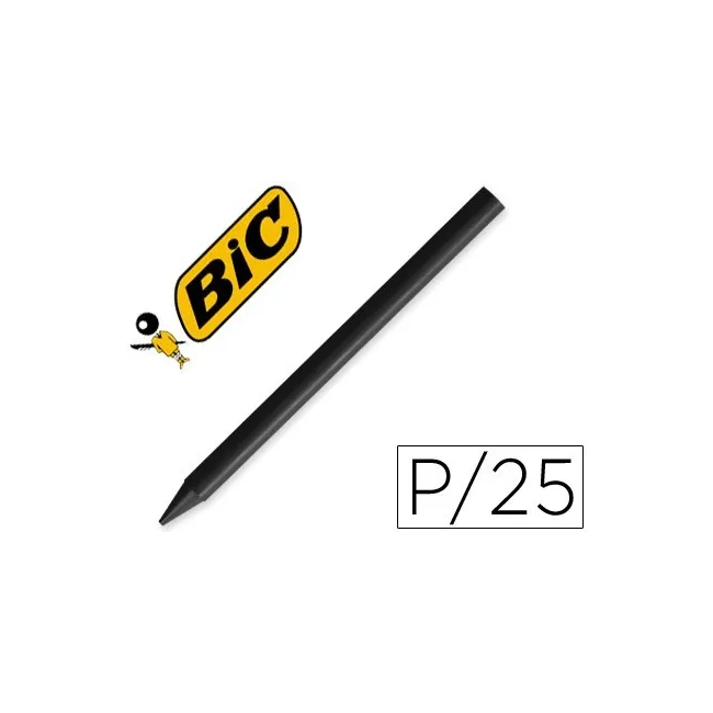 LAPICES PLASTIDECOR UNICOLOR NEGRO-09 CAJA CON 25 LAPICES