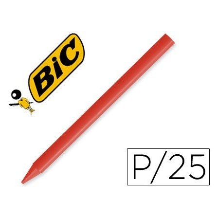 LAPICES PLASTIDECOR UNICOLOR ROJO-03 CAJA CON 25 LAPICES