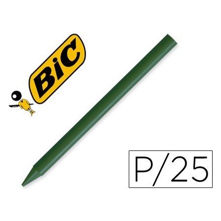 LAPICES PLASTIDECOR UNICOLOR VERDE OSCURO-02 CAJA CON 25 LAPICES