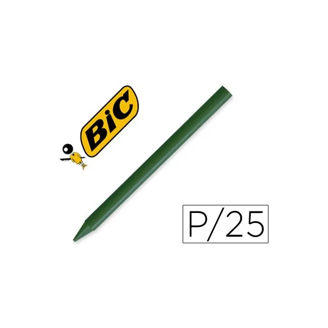 LAPICES PLASTIDECOR UNICOLOR VERDE OSCURO-02 CAJA CON 25 LAPICES