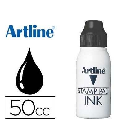 TINTA TAMPON ARTLINE NEGRA -FRASCO DE 50 CC