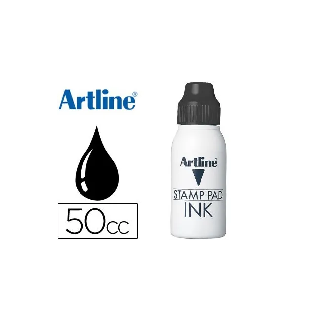 TINTA TAMPON ARTLINE NEGRA -FRASCO DE 50 CC