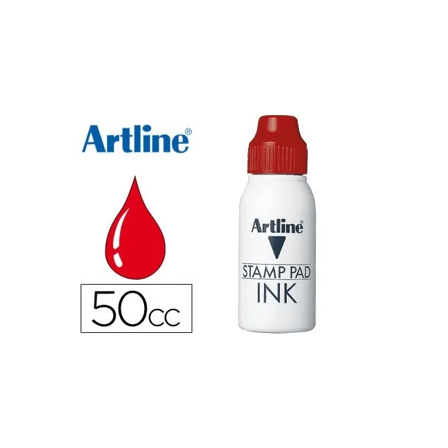 TINTA TAMPON ARTLINE ROJA -FRASCO DE 50 CC