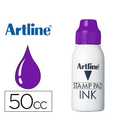 TINTA TAMPON ARTLINE VIOLETA -FRASCO DE 50 CC