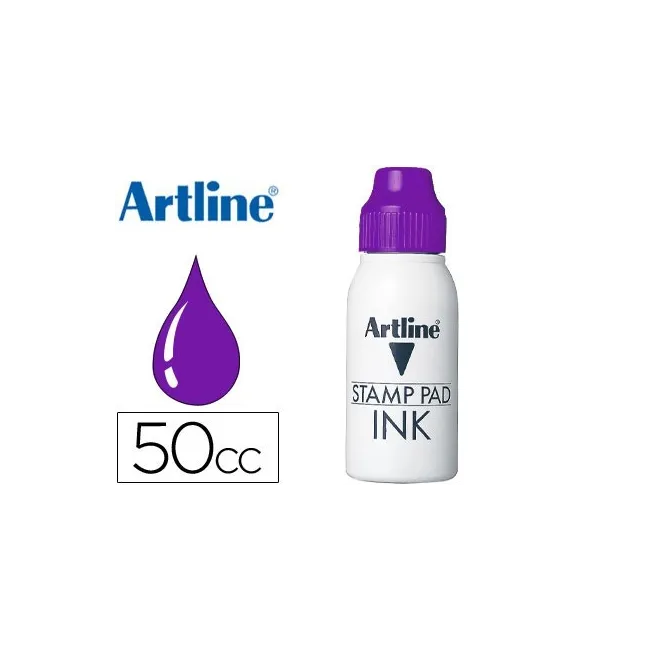 TINTA TAMPON ARTLINE VIOLETA -FRASCO DE 50 CC