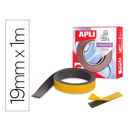 CINTA ADHESIVA APLI MAGNETICA 19MM X 1M